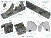 Quinta Studio QD32087 Ju87 D/G 3D-Printed & coloured Interior on decal paper (Trumpeter) 1/32